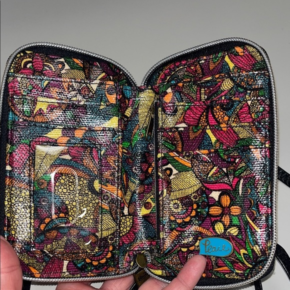 Sakroots Multicolor Crossbody Bag / Wallet removable adjustable strap - Picture 11 of 13